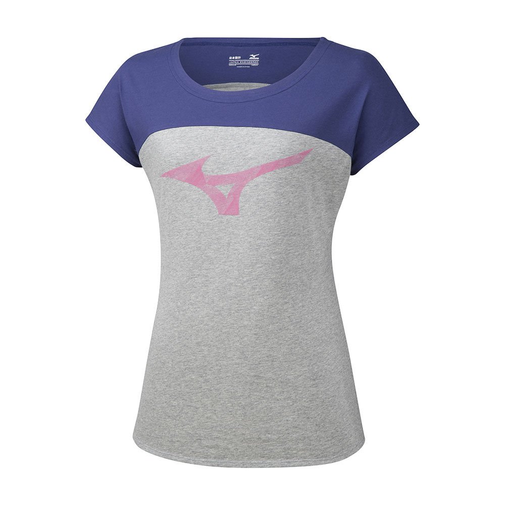 Camisetas Mizuno Heritage Mujer Gris Comprar QCOL-26495